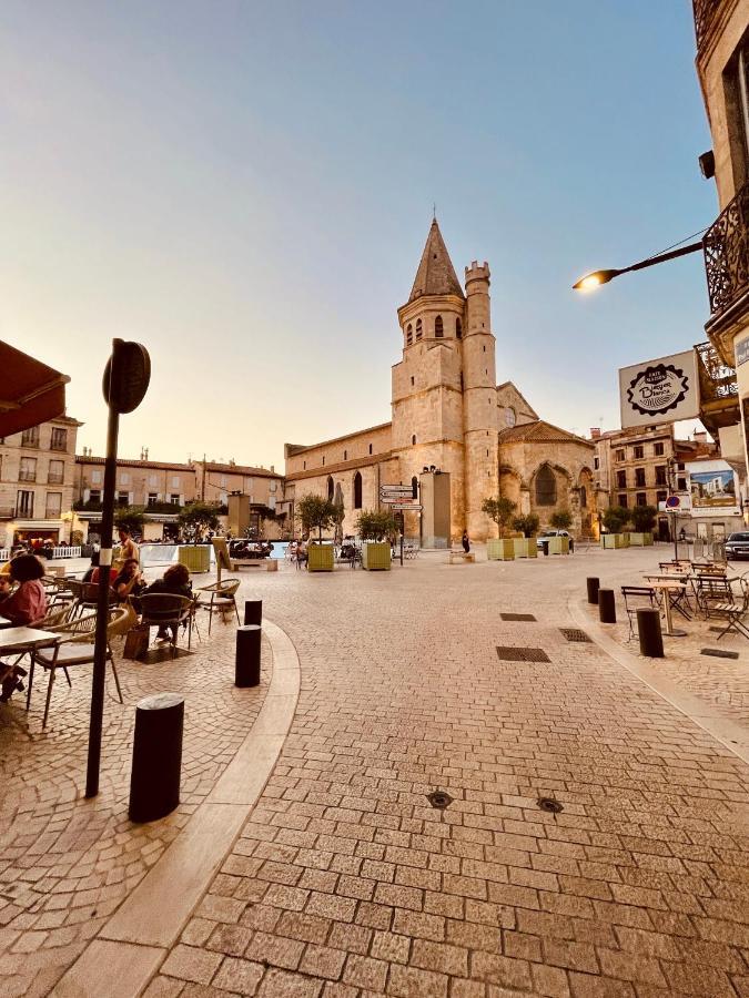 Le Casimir - Superbe T3 En Plein Centre Ville Renove Avec Gout - Wifi Beziers Luaran gambar